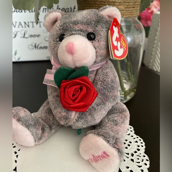 🌹 “GRANDMOTHER” RETIRED TY BEANIE BEAR. DATED 2004! MWMT! APPROX 6.5”. - Picture 3 of 5